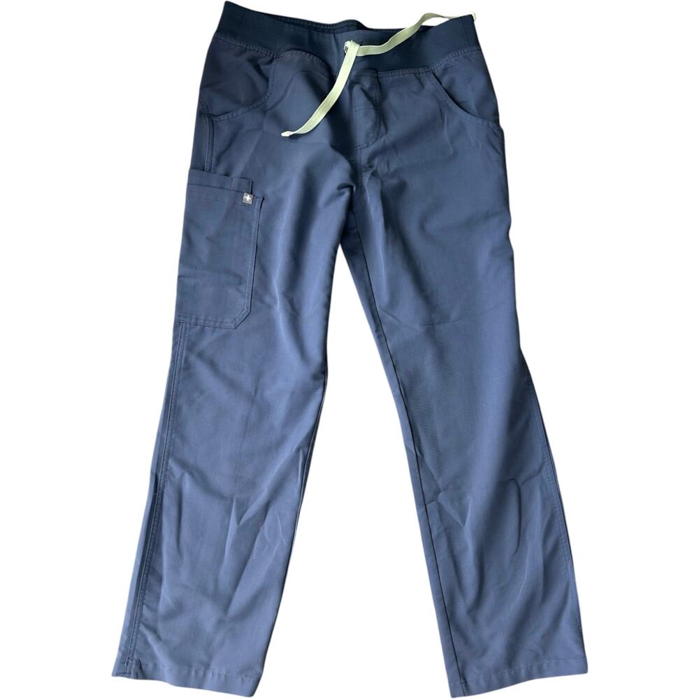 NWOT Space Navy Figs Yola Slim Cargo Scrub Pant PO #2704 Size Small